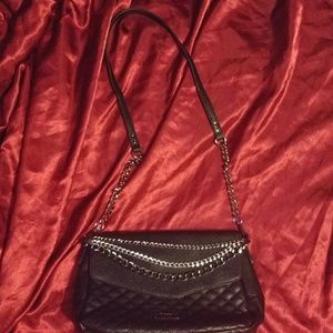 Bcbg black leather purse handbag
